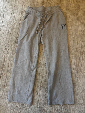 Hollister Gray Drawstring Sweatpants Size S Bow Logo